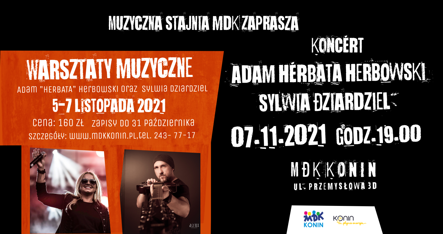 Plakat warsztaty gitarowo-wokalne 